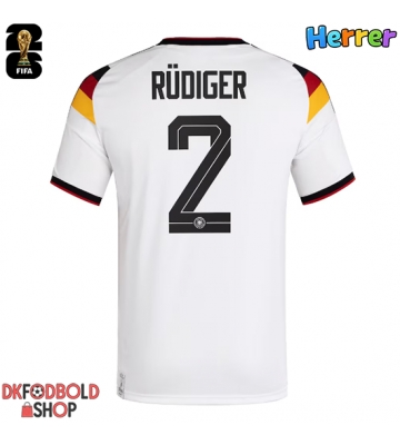 Tyskland Antonio Rudiger #2 Hjemmebanetrøje VM 2026 Kort ærmer